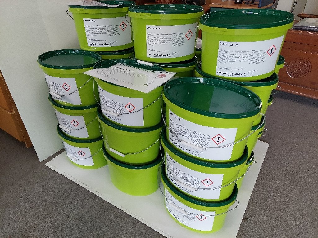 Latex muurverf mat wit - 10 kilo/liter -, Ophalen, N, N, Wit