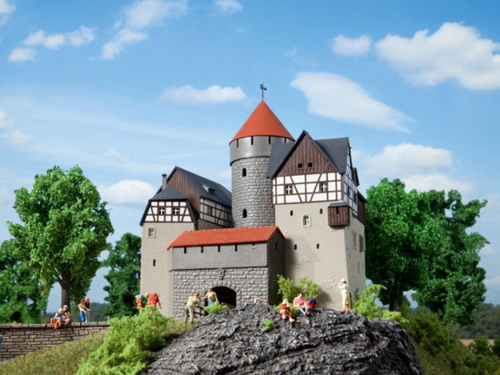 Burcht Lauterstein, Auhagen 12236 voor HO, TT, N en Z-spoor, Overige merken, Gelijkstroom of Wisselstroom, Brug, Tunnel of Gebouw