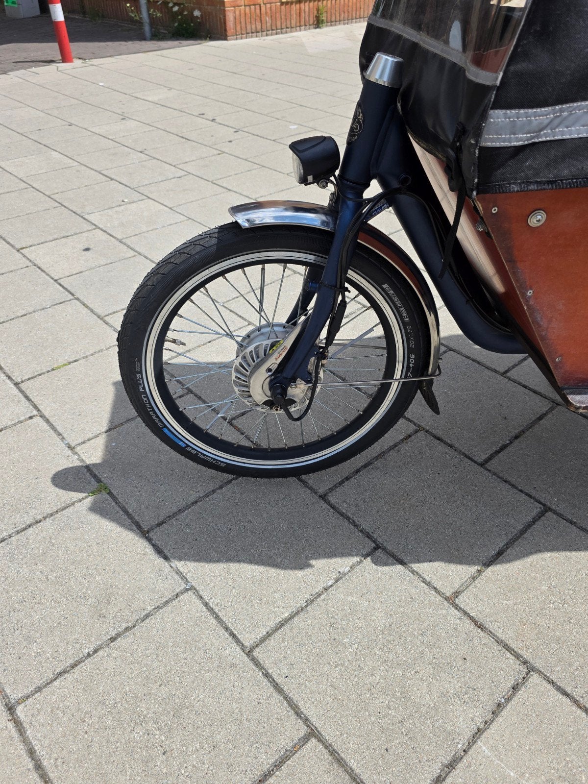 Elektrische bakfiets met toebehoren - Zo goed als nieuw, Fietsen en Brommers, Fietsen | Bakfietsen, Overige merken, Huif, Onbekend