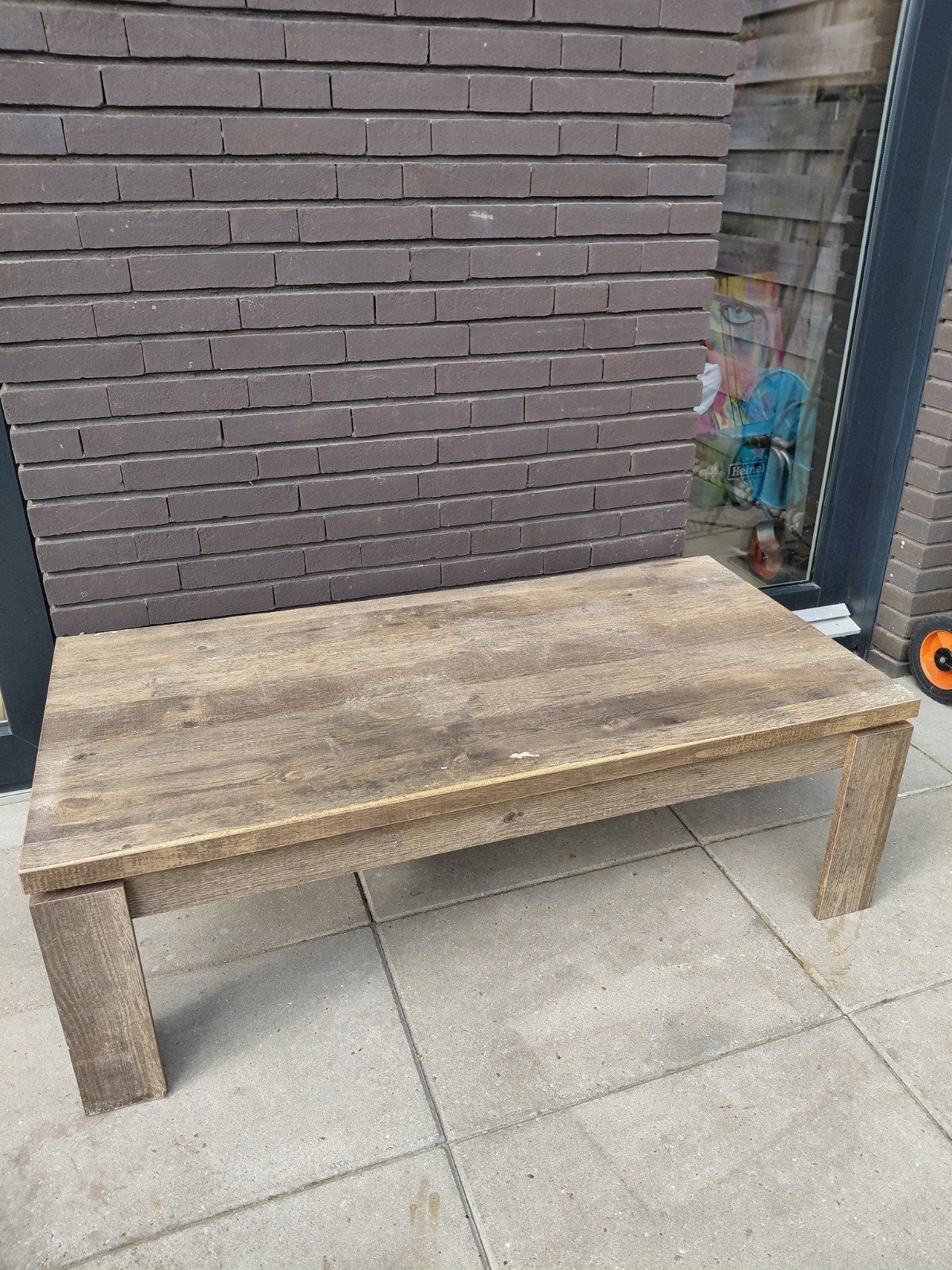 gratis salontafel, Tuin en Terras, Ophalen, Gebruikt, Kunststof