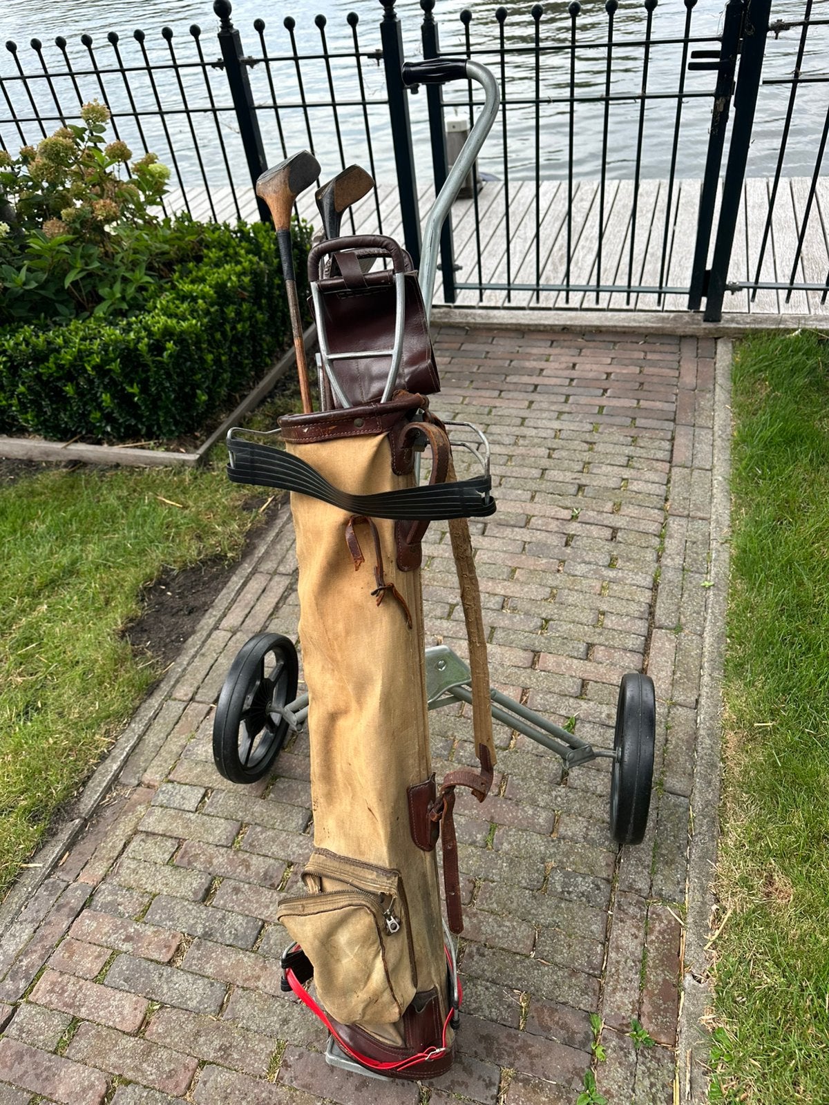 COMPLEET en antiek GOLFSET uit (ongeveer) 1910!, Ophalen, Gebruikt, Set, Overige merken