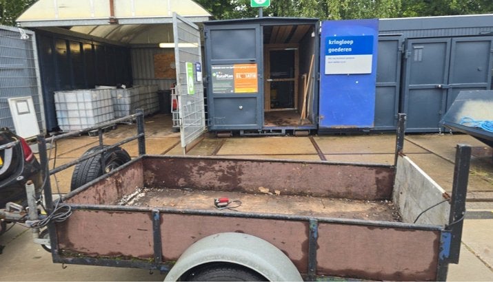 4x bagagewagen enkelasser gesloten aanhanger verkoopwagen, Auto diversen, Ophalen of Verzenden, Zo goed als nieuw