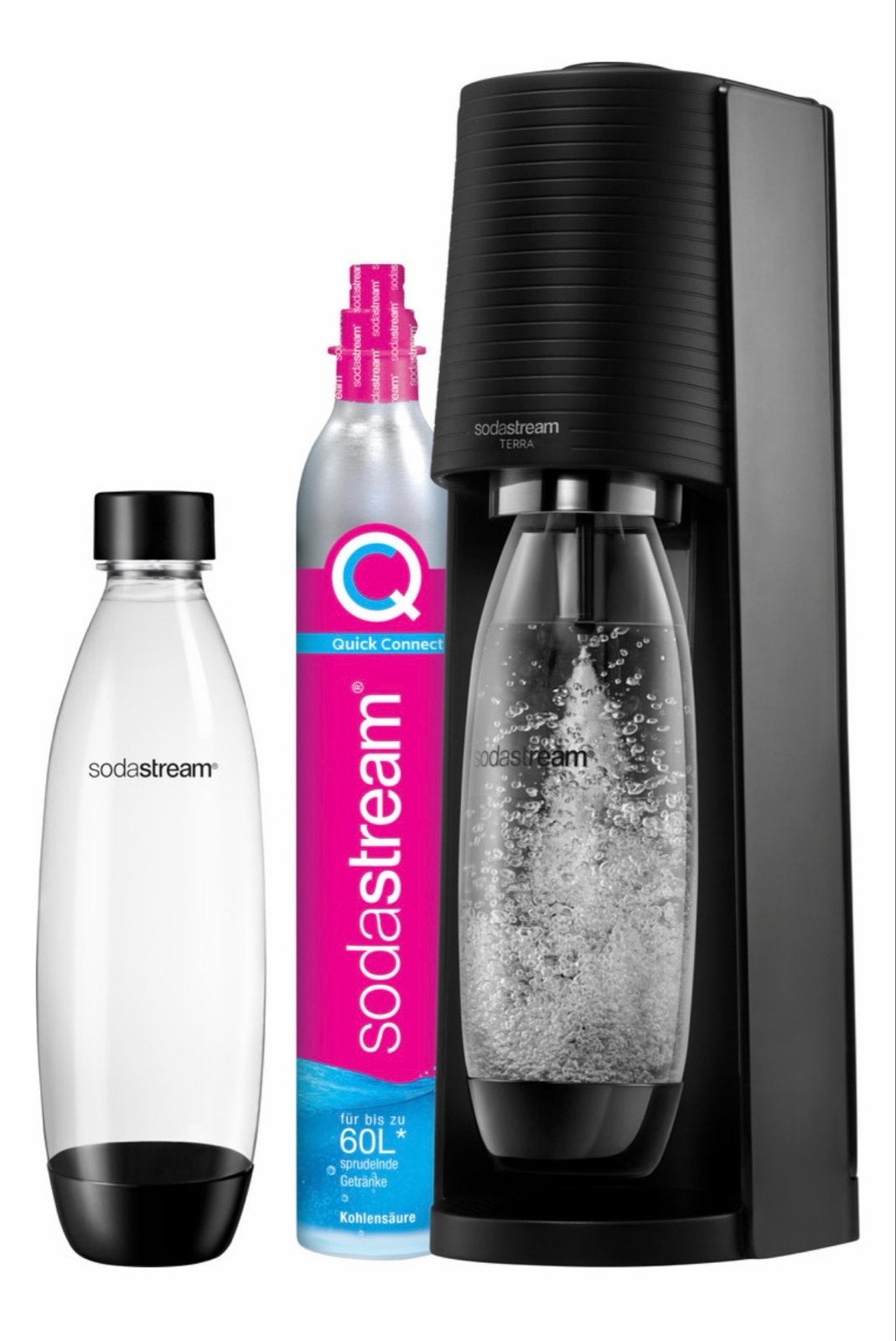 SodaStream Terra bruiswatermaker met CO2 cilinder en fles, Ophalen, Nieuw