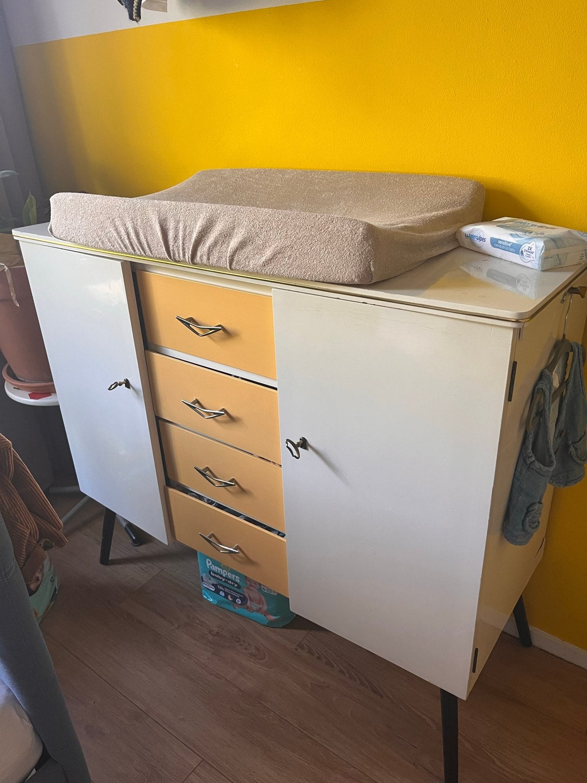 Vintage Commode met Lades en Kastjes, Kinderen en Baby's, Ophalen, Gebruikt, 50 tot 70 cm, 75 tot 100 cm