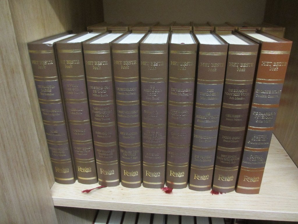 Serie Readers Digest boeken 9-delig Bruin, Ophalen of Verzenden, Zo goed als nieuw