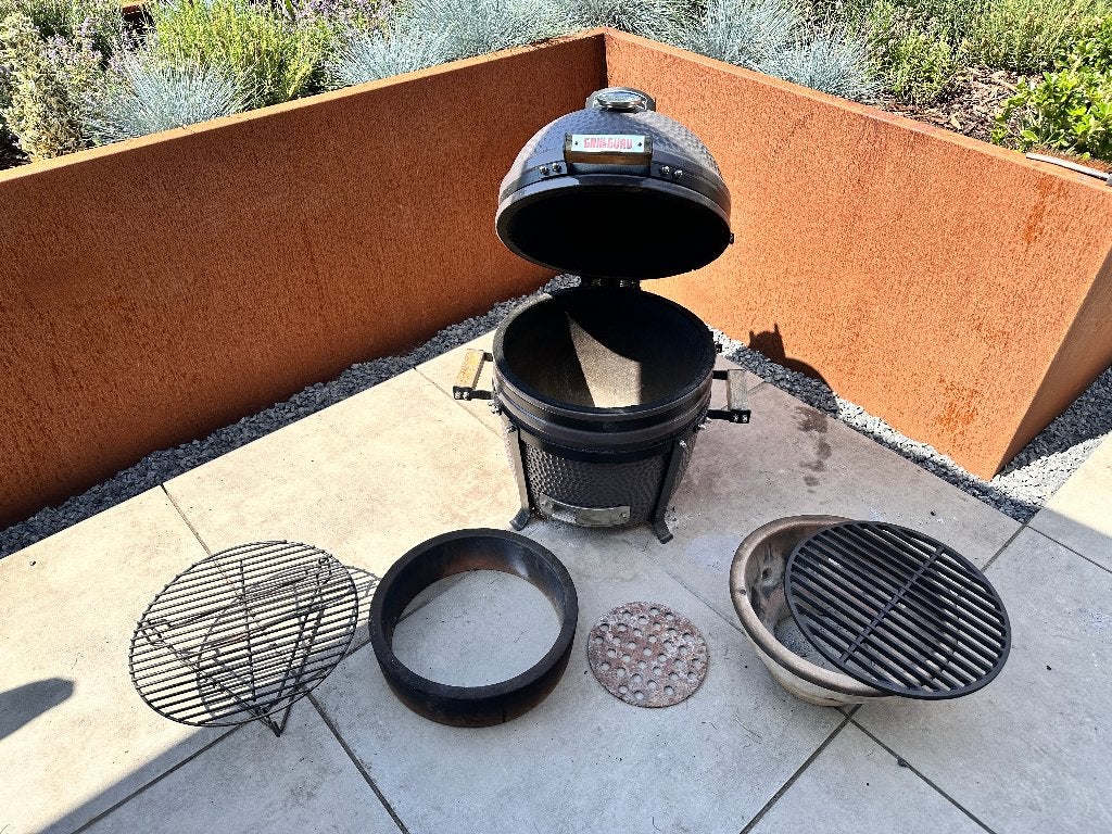 Grill Guru Compact Kamado BBQ met accessoires, Ophalen, Gebruikt, Grill Guru, Met accessoires