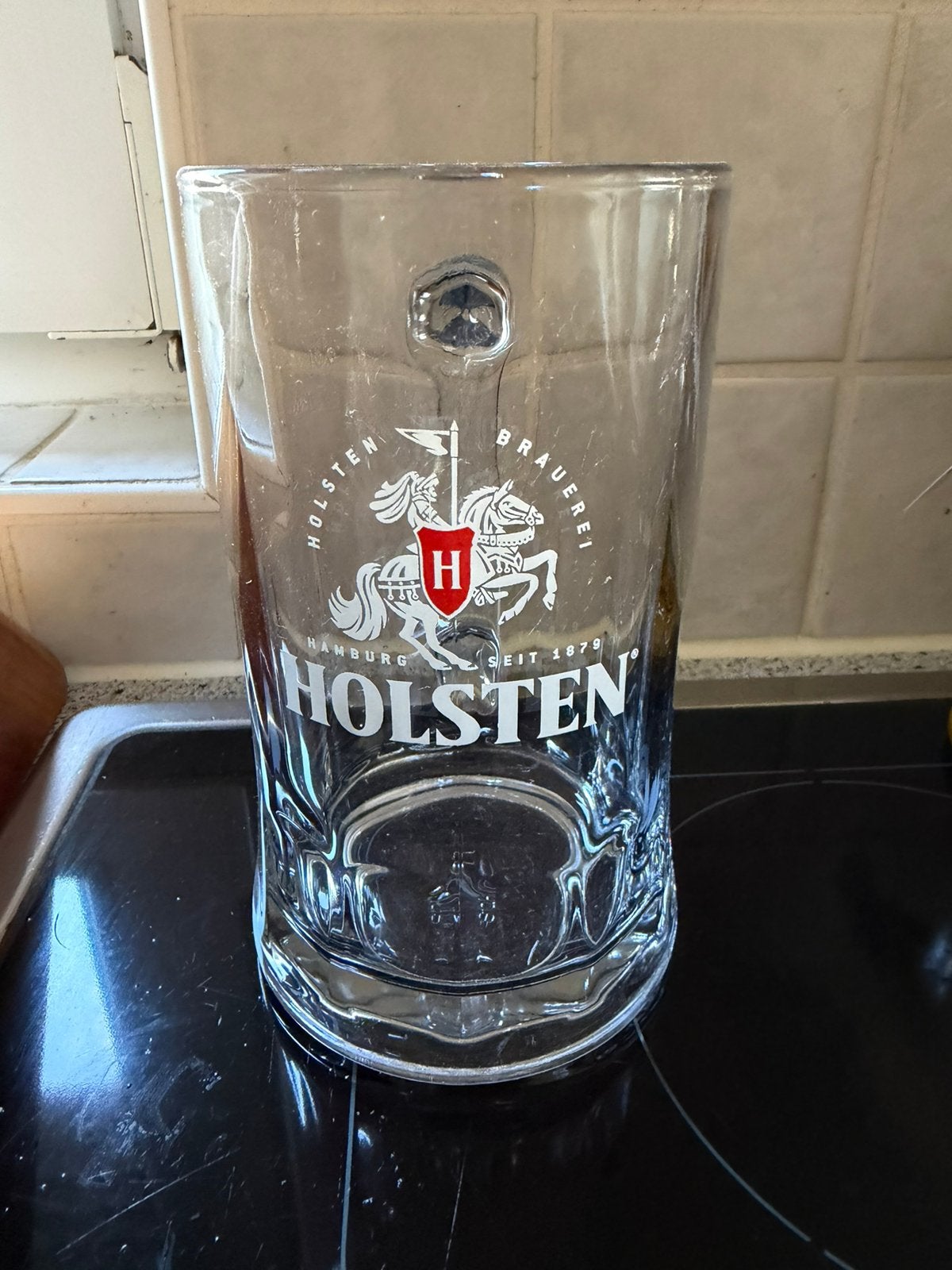 Holsten bierglas glas 0,5 ltr, Verzamelen, Ophalen of Verzenden, Zo goed als nieuw, Glas of Glazen, Overige merken