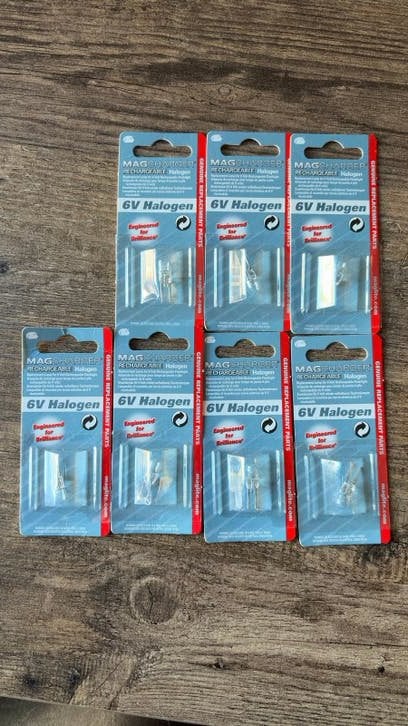 7 stuks halogeen lampje’s voor 6v Magcharger, Ophalen of Verzenden, Nieuw