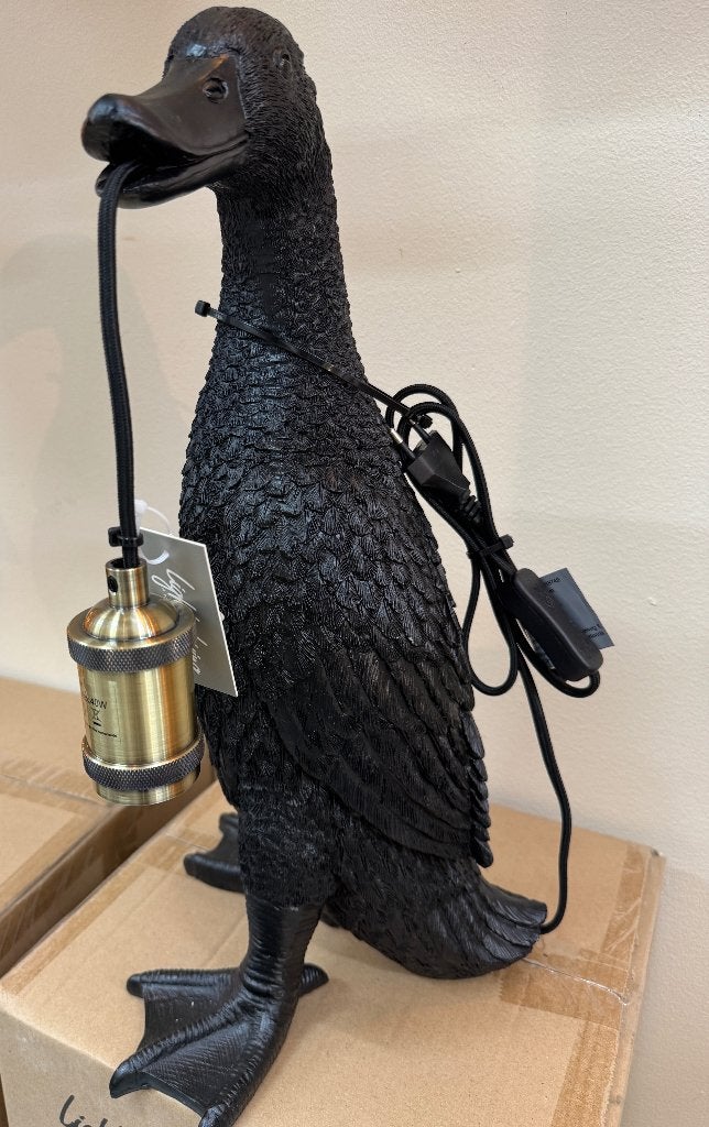 Unieke tafellamp 'Duck' van Light & Living., Huis en Inrichting, 49 cm, Overige materialen, Bureaulamp, Met schakelaar