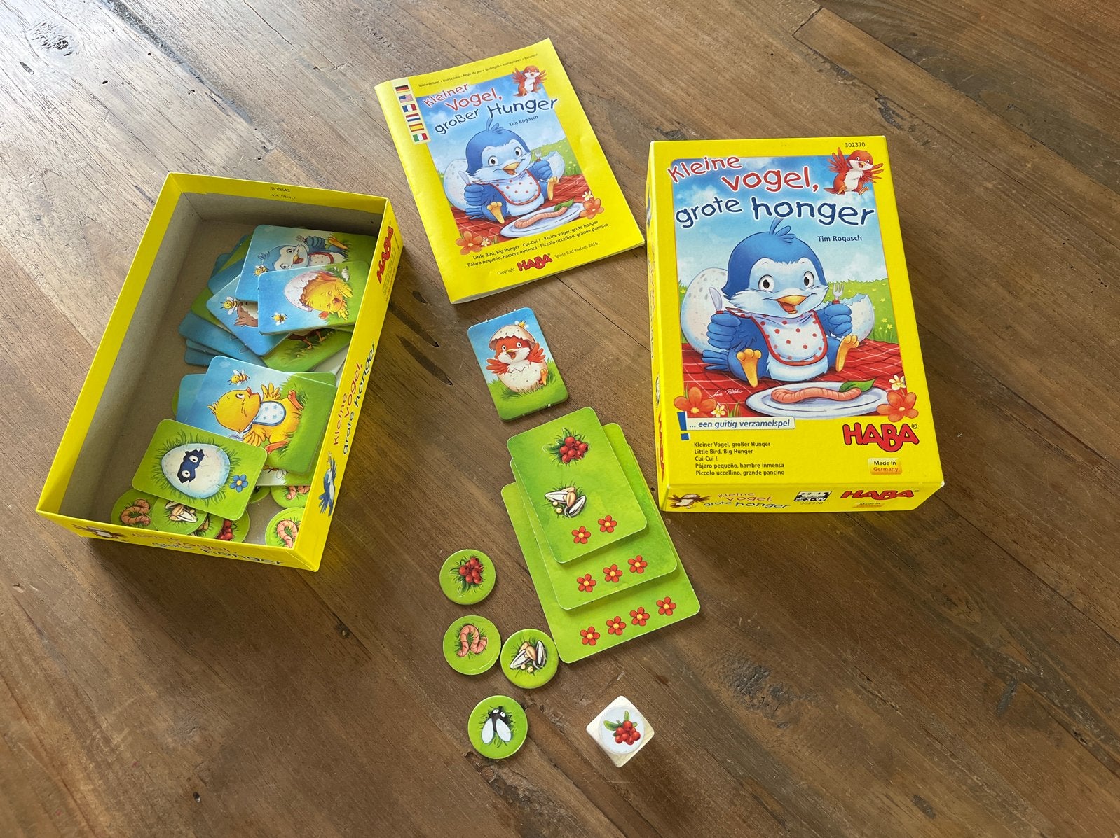HABA Kleine Vogel, Grote Honger spel, Hobby en Vrije tijd, Ophalen, Zo goed als nieuw