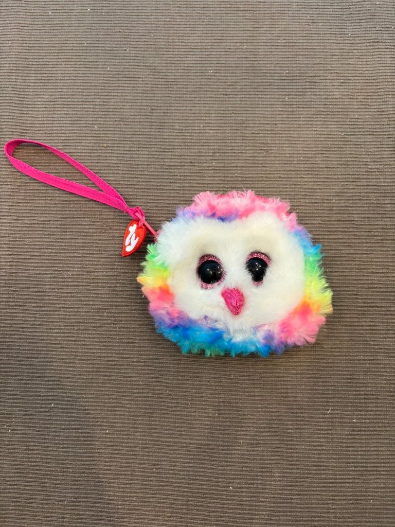 Regenboog uil portemonnee ty beanie knuffels als nieuw!, Overige karakters, Overige typen, Ophalen of Verzenden, Zo goed als nieuw