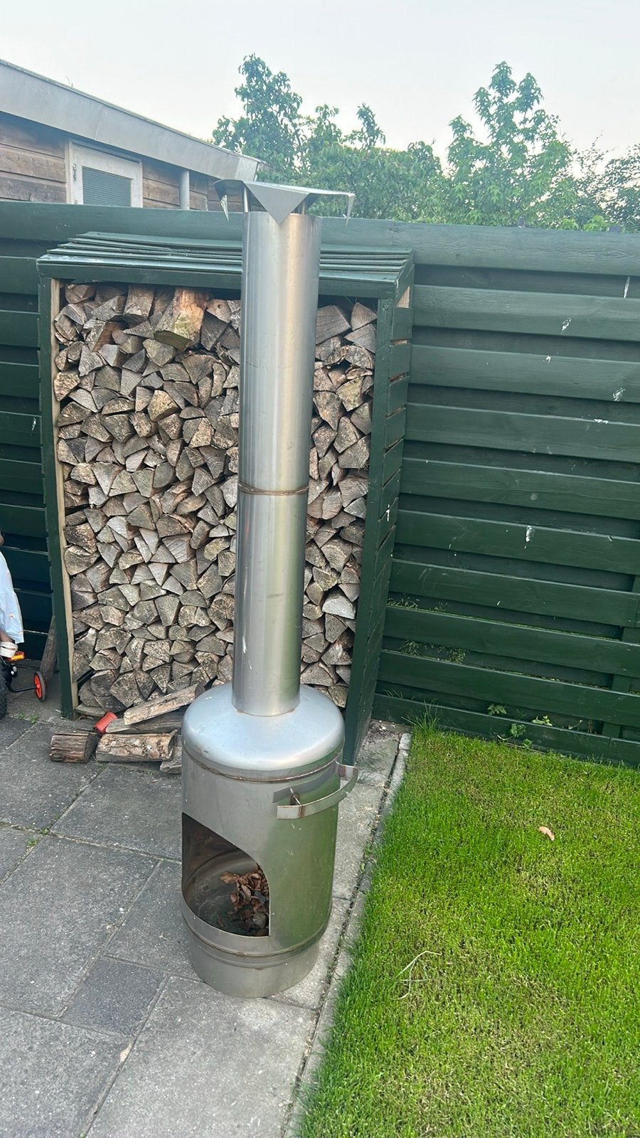 Stijlvolle RVS Vuurton voor Tuin en Terras, Ophalen of Verzenden, Zo goed als nieuw, Vuurton