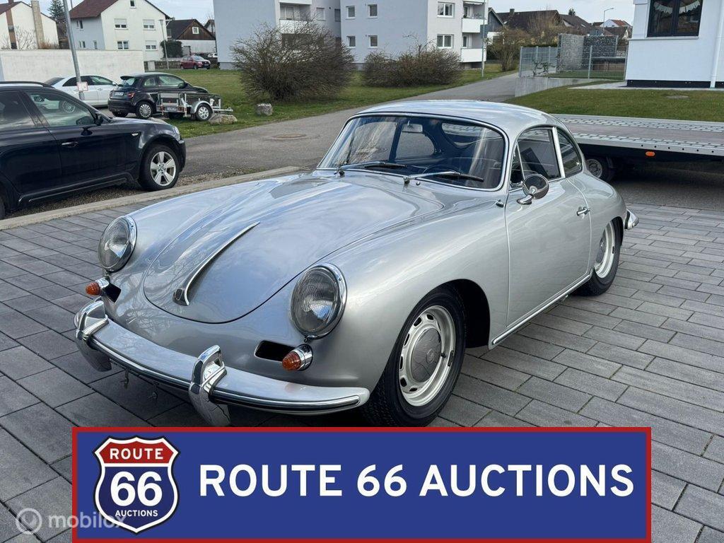 Porsche 356 B Carrera 2 GS 2000 | 1963 | Route 66 Auctions, Auto's, Oldtimers, Bedrijf, Te koop, Porsche, Benzine, Overige carrosserieën