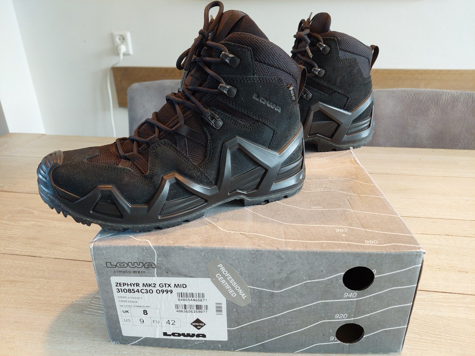Lowa Zephyr MK2 GTX Mid wandelschoenen - Maat 42, Ophalen of Verzenden, Zo goed als nieuw, Schoenen