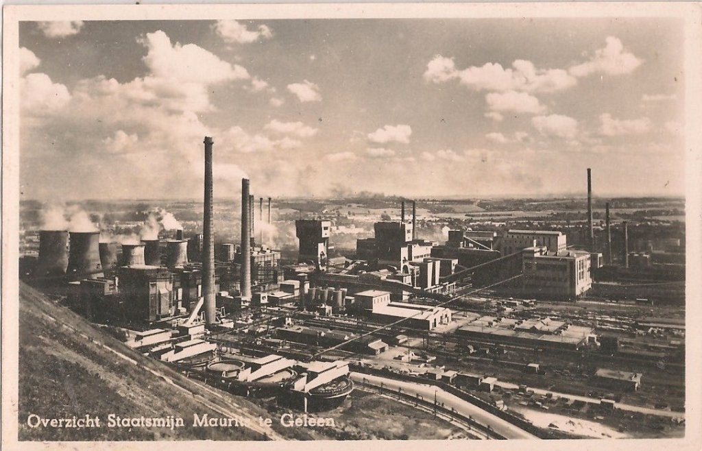 Geleen  /  mijn, Verzenden, 1940 tot 1960, Ongelopen, Limburg