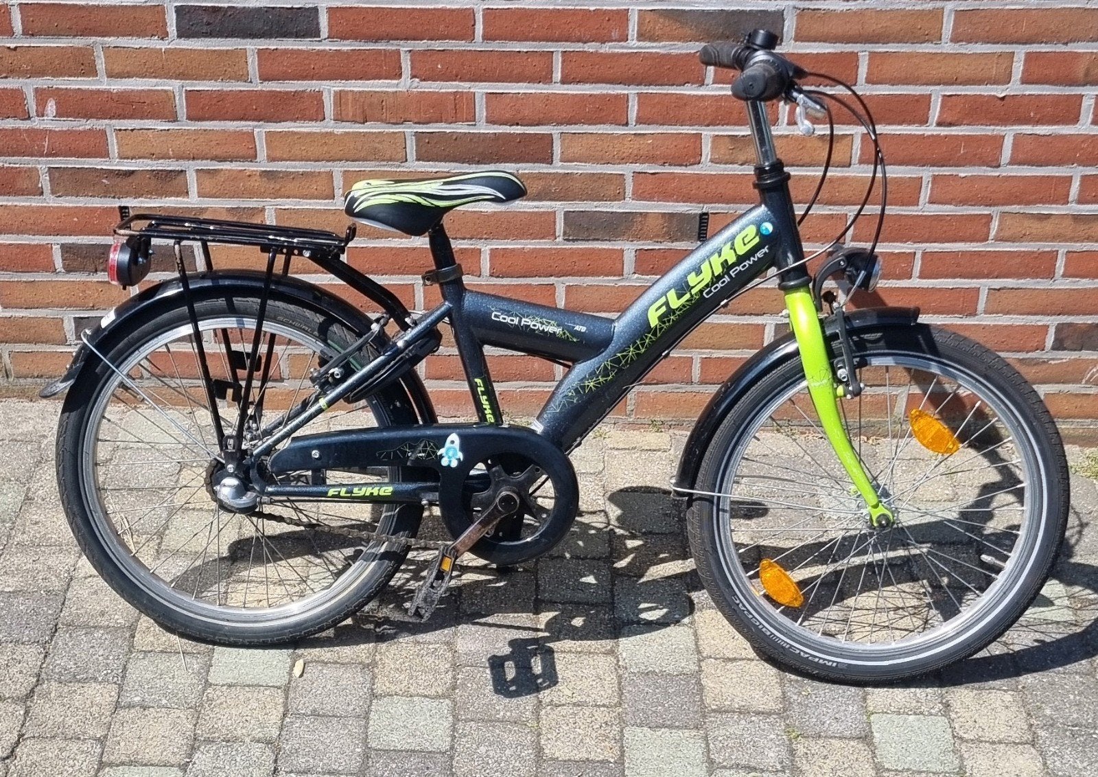 Flyke Coolpower 20 inch kinderfiets met 3 versnellingen, Ophalen, Gebruikt, Flyke Coolpower, Terugtraprem