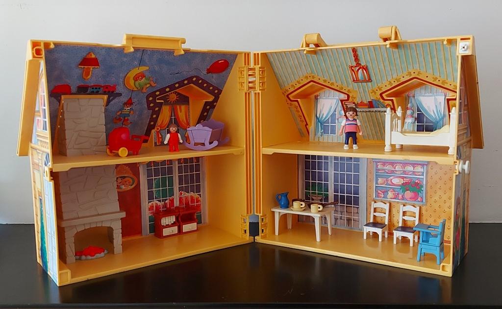 Playmobil meeneem poppenhuis met inhoud 2005, Kinderen en Baby's, Speelgoed | Playmobil, Ophalen of Verzenden, Gebruikt, Los playmobil