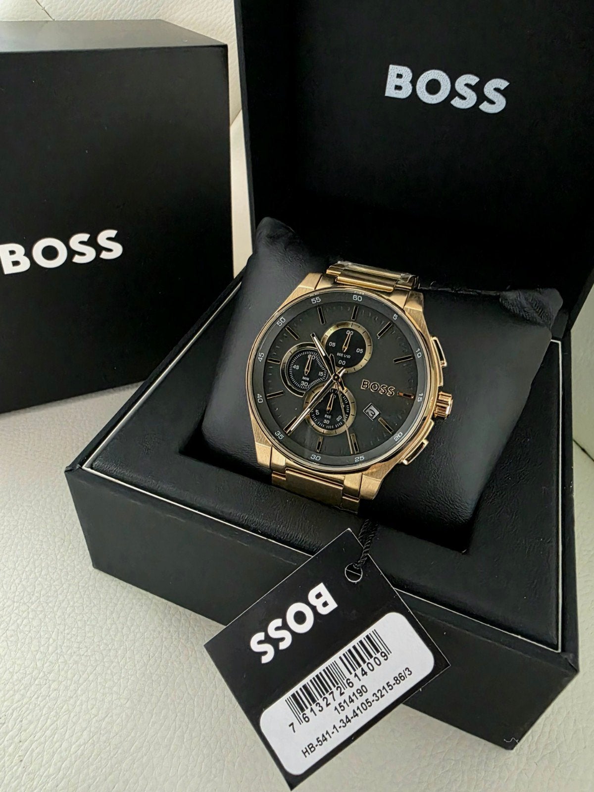 Originele Hugo Boss HB1514190  herenhorloge NIEUW 44MM, Sieraden, Tassen en Uiterlijk, Horloges | Heren, Overige merken, Staal