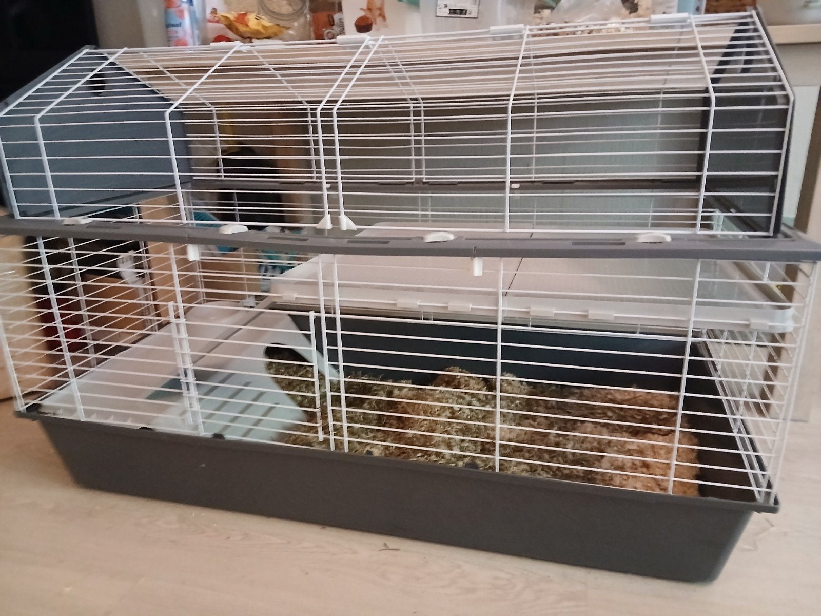 grote kooi hok met verdieping, Ophalen, 110 cm of meer, 60 tot 90 cm, Zo goed als nieuw