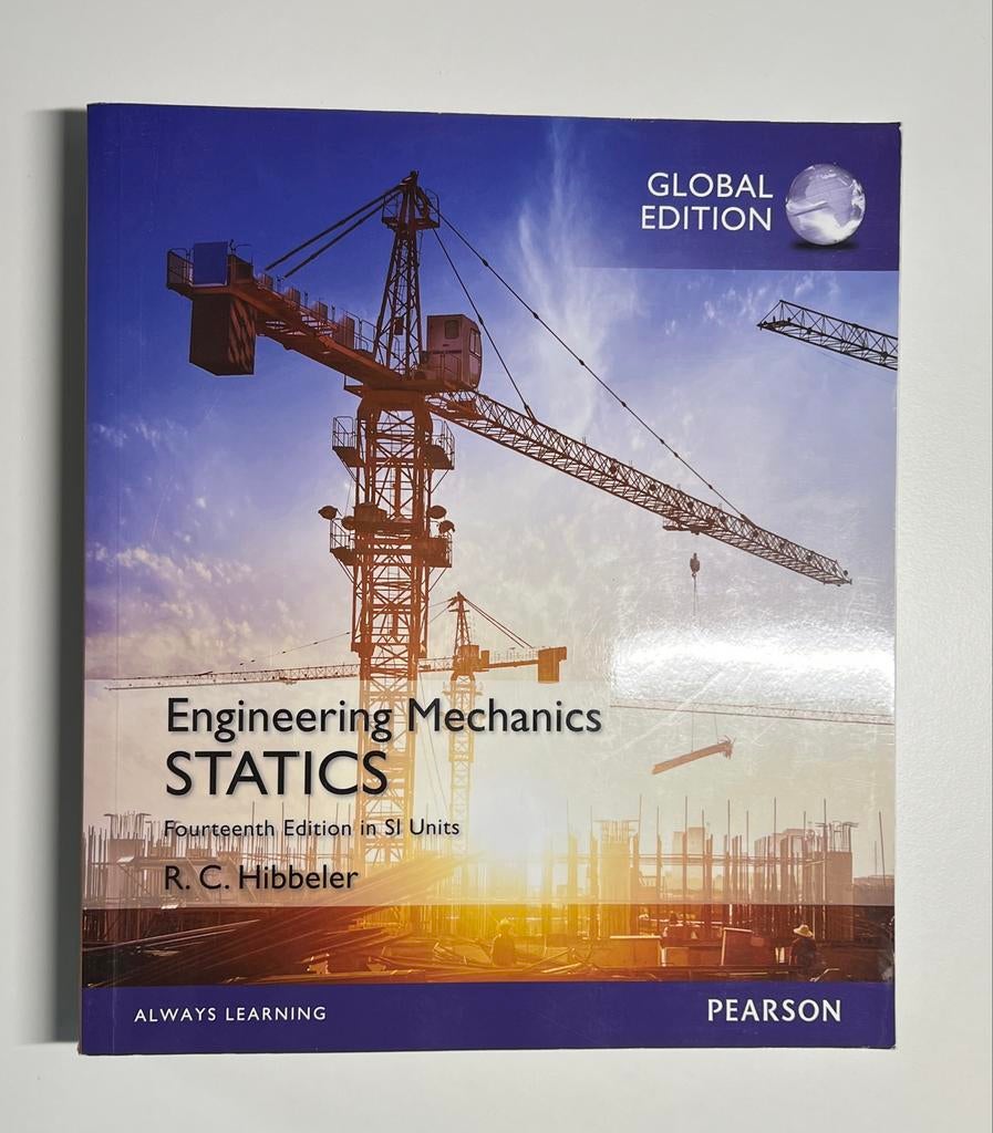 Engineering Mechanics Statics - R. C. Hibbeler, Ophalen of Verzenden, Beta, Gelezen, WO