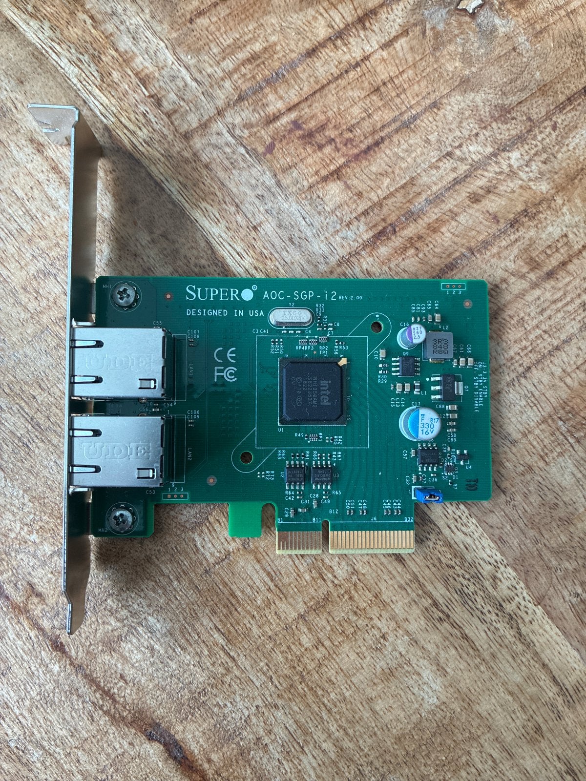 Supermicro AOC-SGP-I2 Dual Gigabit Ethernet Netwerkkaart, Computers en Software, Netwerkkaarten, Ophalen of Verzenden, Gebruikt
