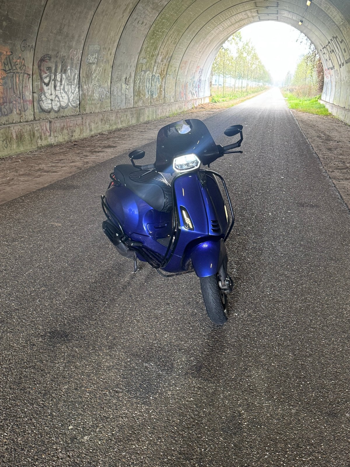 Vespa Sprint 50cc uit 2021 - Candy Blue Custom, Ophalen, Gebruikt