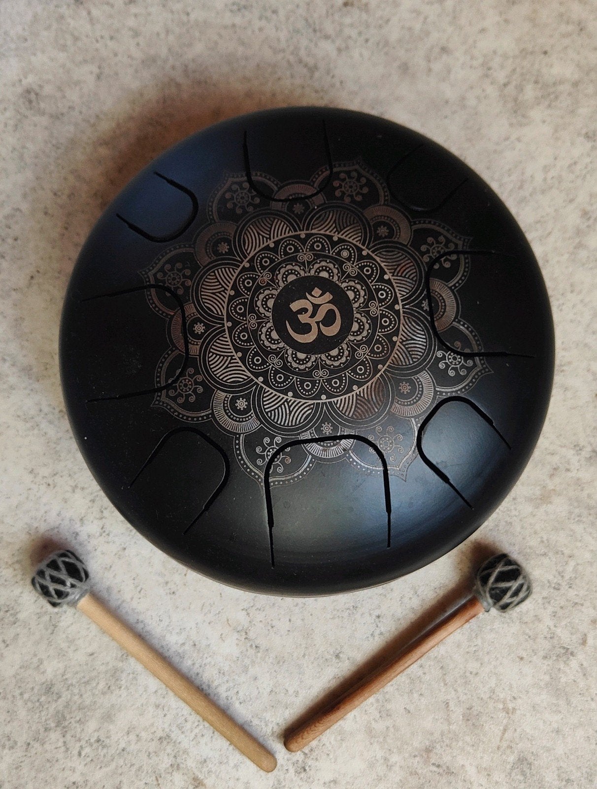 Tank drum met kloppers - Handpan - Percussie-instrument, Ophalen of Verzenden, Zo goed als nieuw, Overige merken