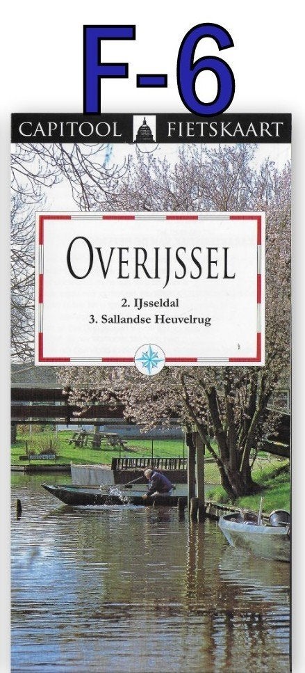 F6 Fietskaart Overijssel Ijsseldal / Sallandse Heuvelrug, Ophalen of Verzenden, Zo goed als nieuw, 1800 tot 2000, Landkaart