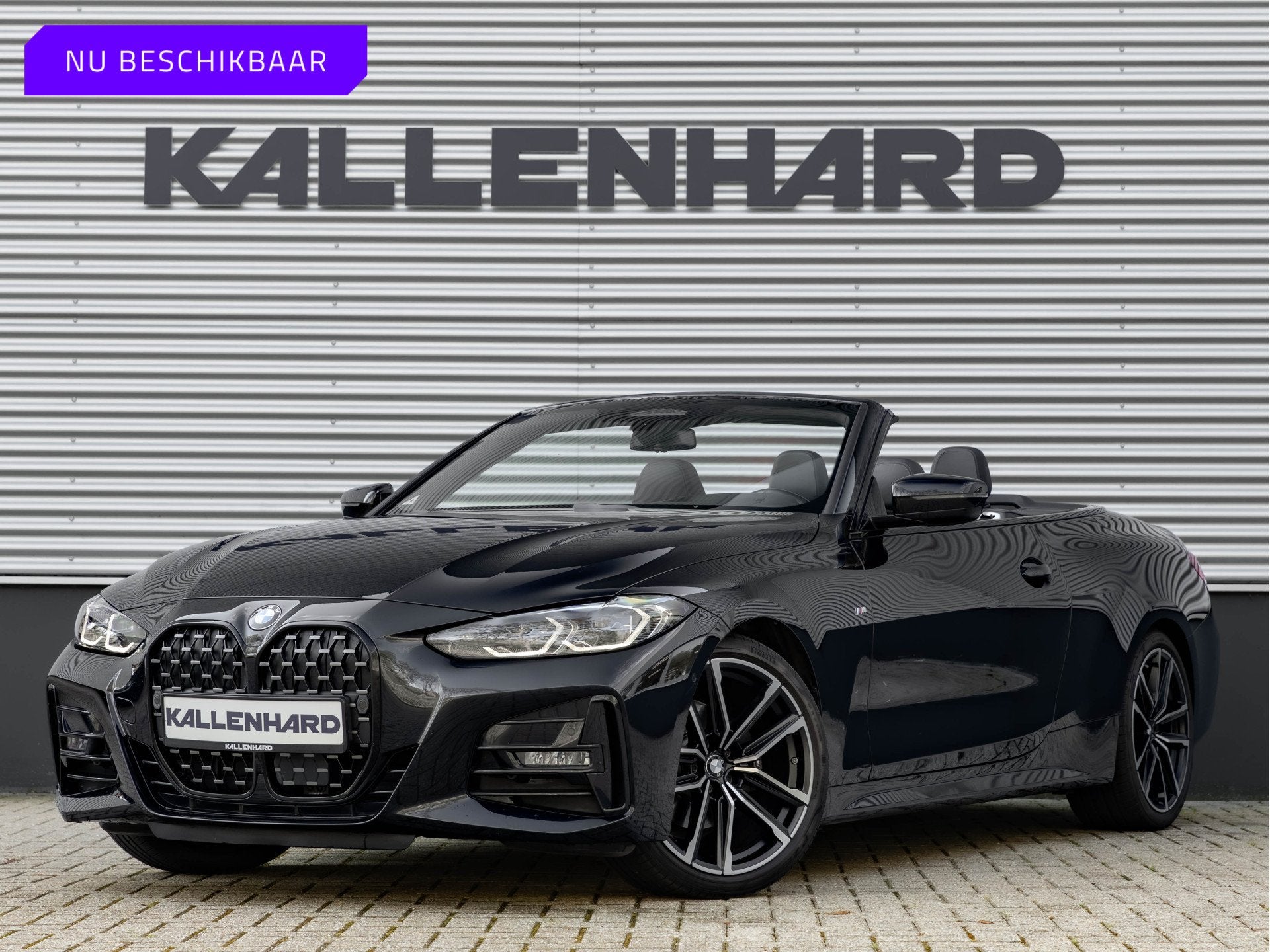 BMW 4 Serie Cabrio 420i M-Sport - Driving Ass Prof - Harman, Auto's, 4 stoelen, Zwart, Leder, Bedrijf