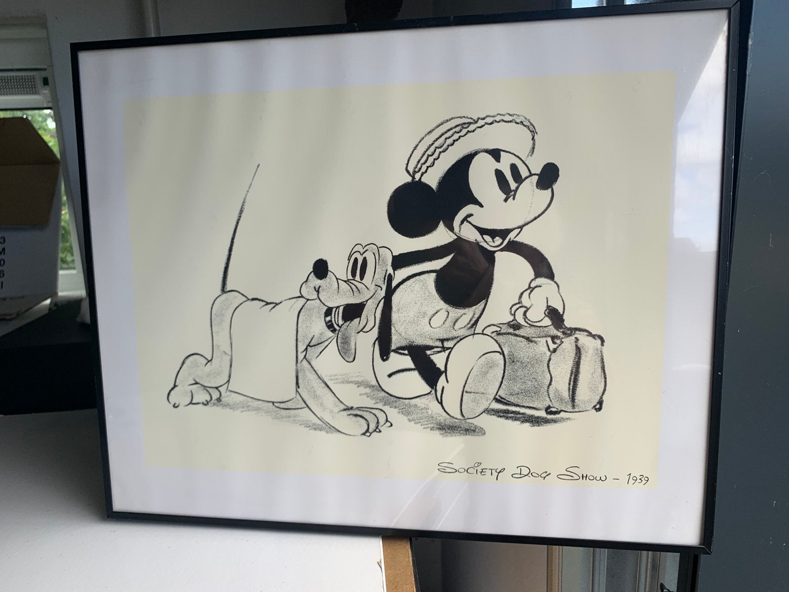 Micky en Pluto tekening, Ophalen of Verzenden