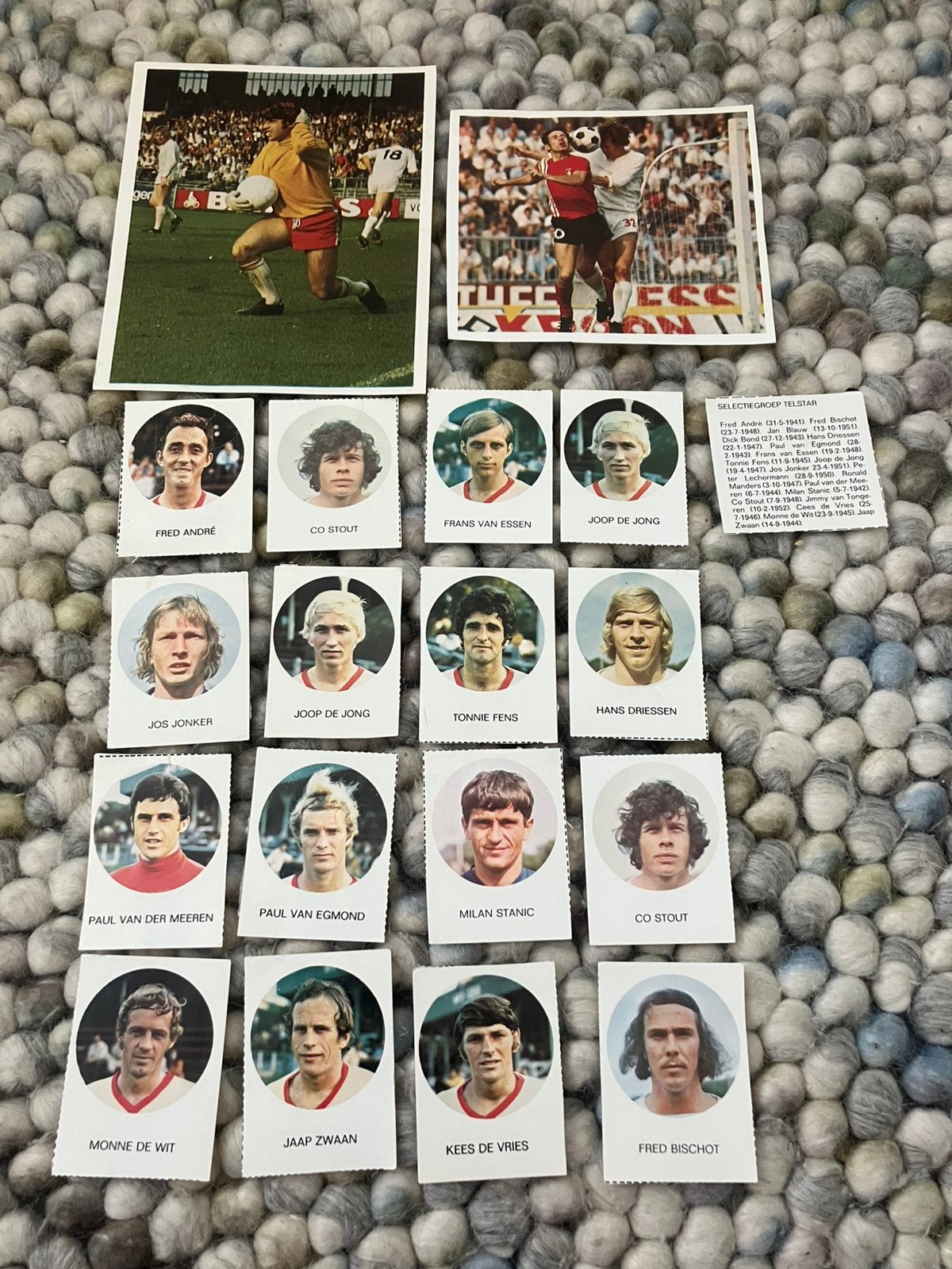 Telstar 1-0 panini 1971-1972, Verzamelen, Ophalen of Verzenden, Gebruikt, Buitenlandse clubs, Poster, Plaatje of Sticker