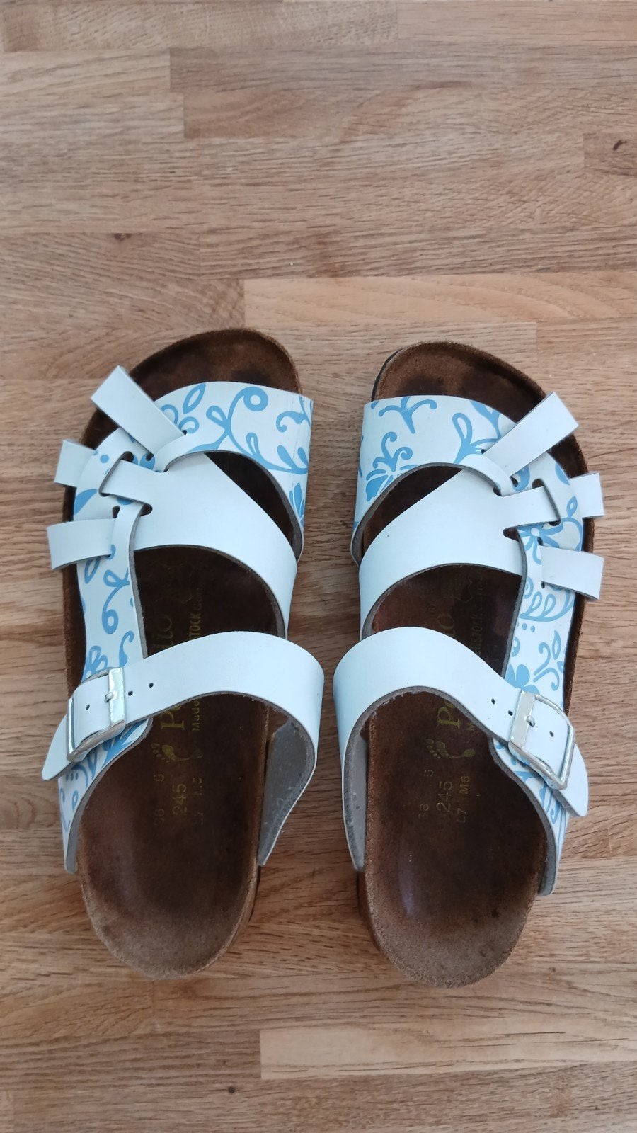 BIRKENSTOCK PAPILLIO slippers maat 38., Ophalen of Verzenden, Gedragen, Blauw