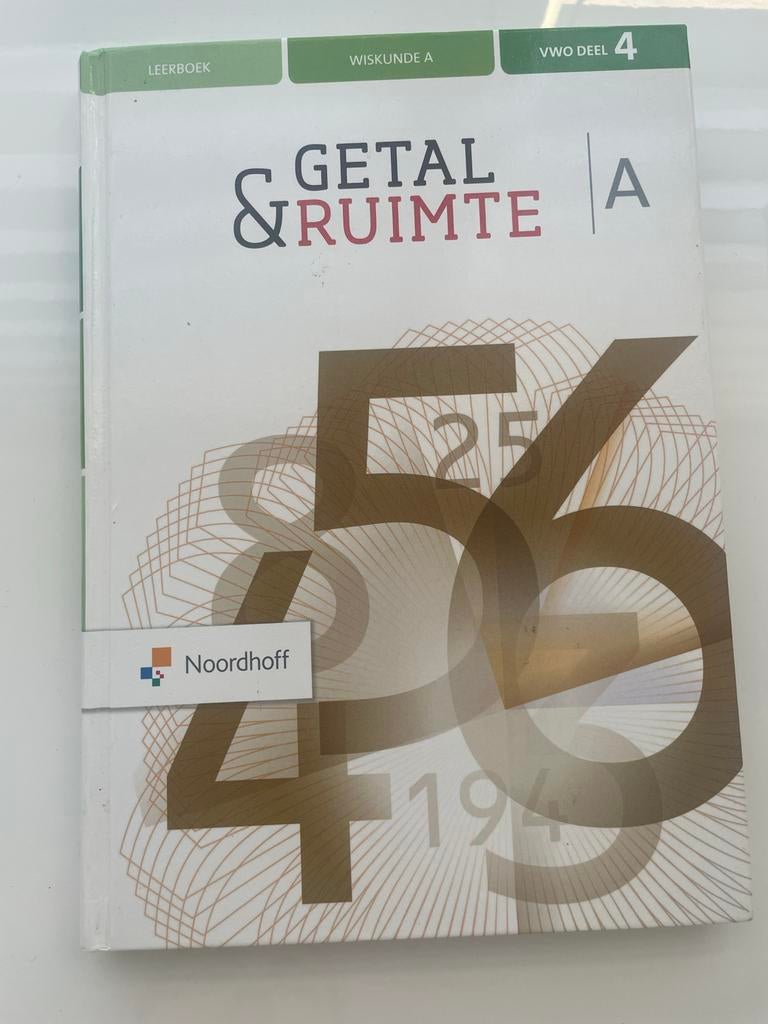 Getal & Ruimte VWO Wiskunde A deel 4 - 12e editie, Boeken, Schoolboeken, Ophalen of Verzenden, Zo goed als nieuw, VWO, Wiskunde A
