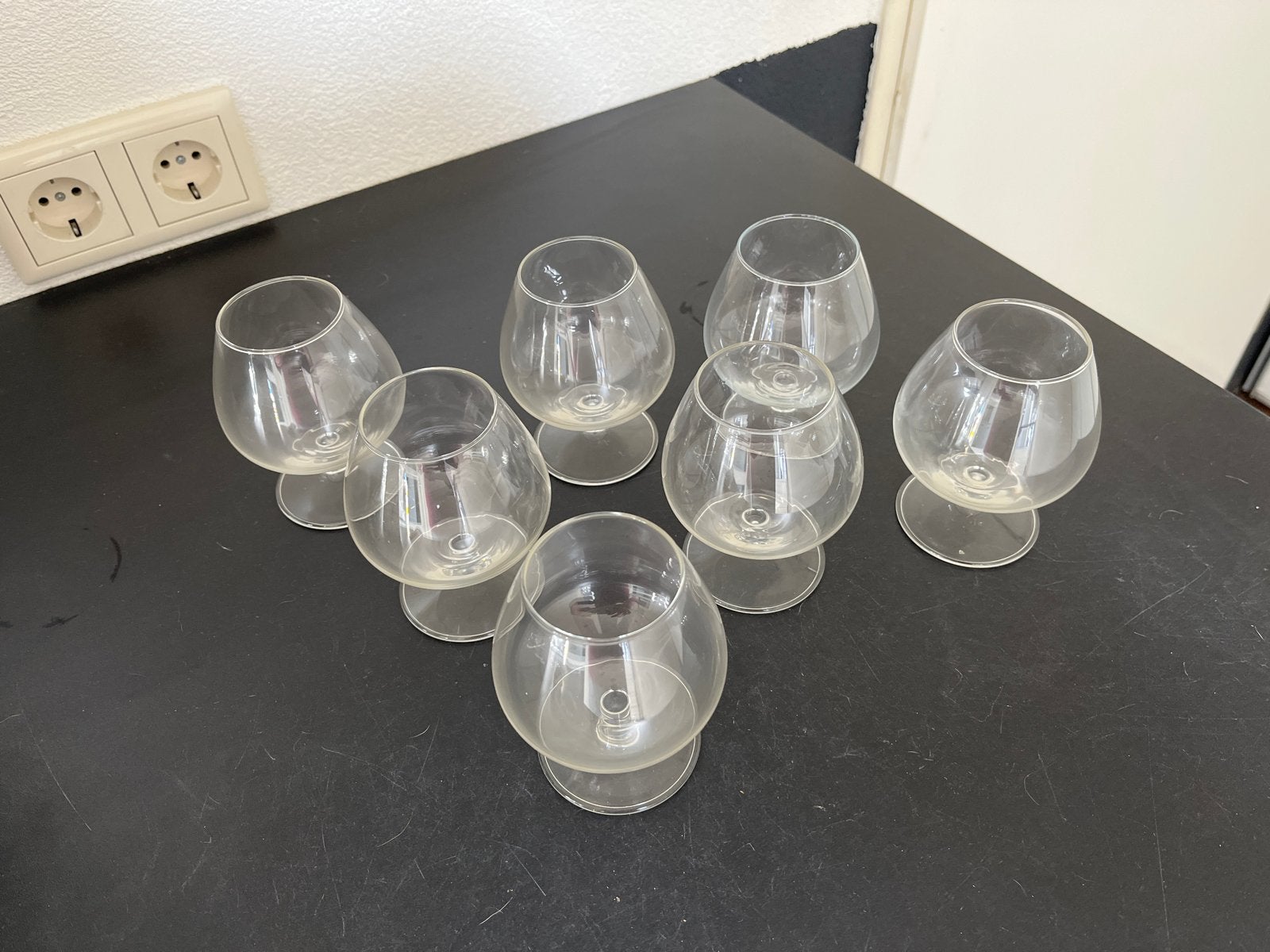Set van 7 Cognacglazen, Antiek en Kunst, Ophalen of Verzenden