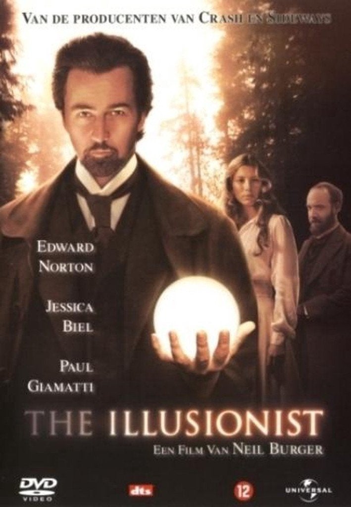 DVD The Illusionist (Edward Norton, Paul Giamatti), Vanaf 12 jaar, Ophalen of Verzenden, Zo goed als nieuw, Overige gebieden