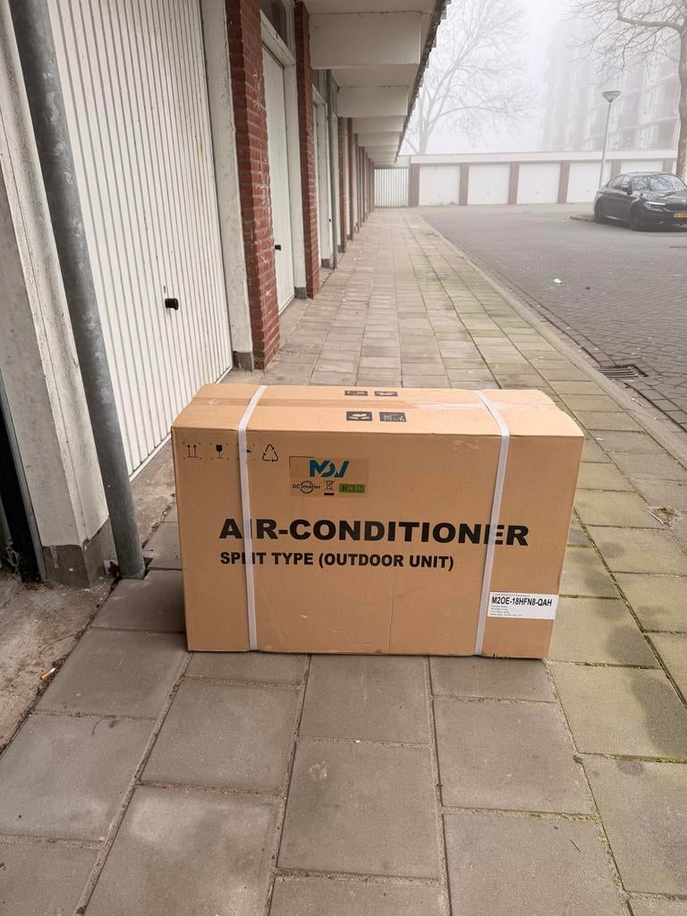 Nieuwe Airconditioner Split Type (Buitenunit), Witgoed en Apparatuur, Airco's, Nieuw, Wandairco, 100 m³ of groter, 3 snelheden of meer