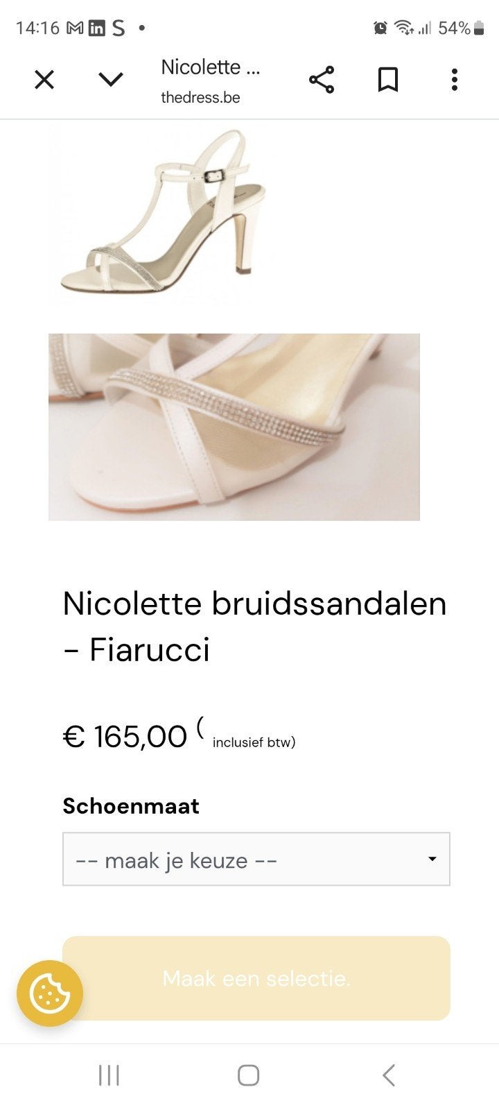 Nieuwe Bruidssandalen - Fiartucci Nicolette (Maat 3), Wit, Nieuw, Fiartucci, Sandalen of Muiltjes