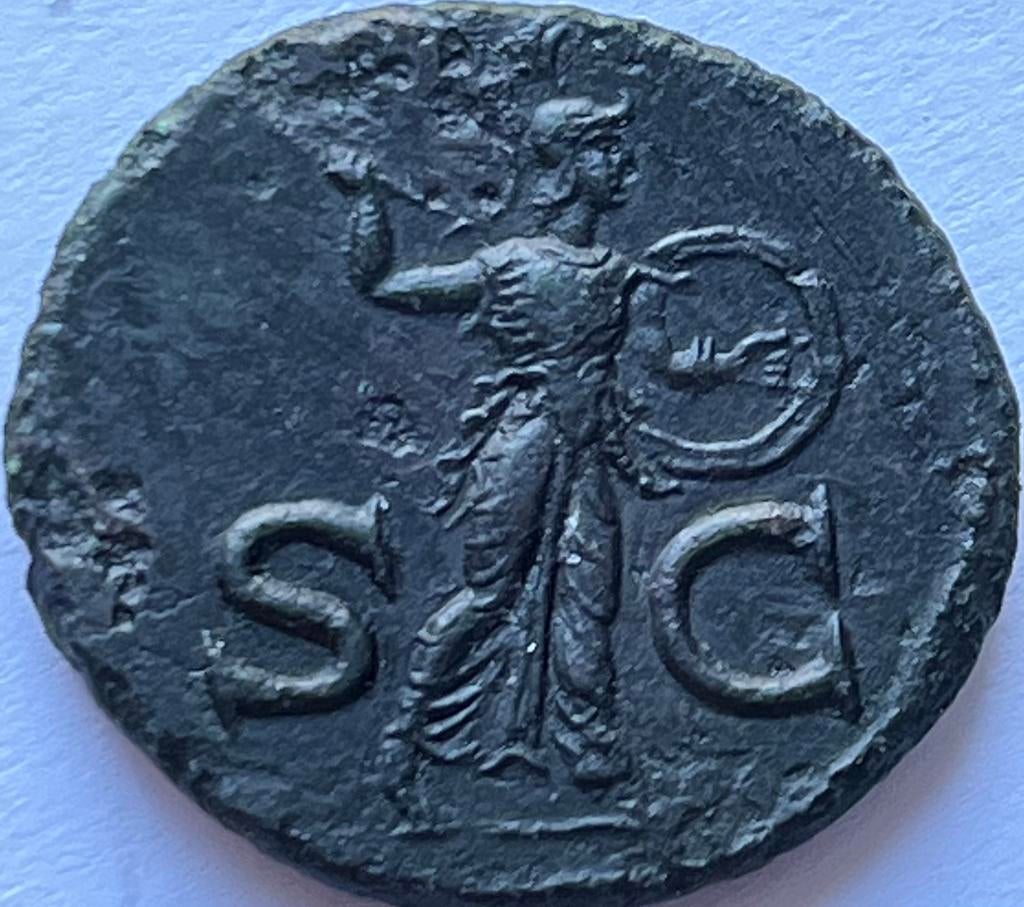 Hele mooie Romeinse as keizer Claudius!, Ophalen of Verzenden, Overige landen, Losse munt