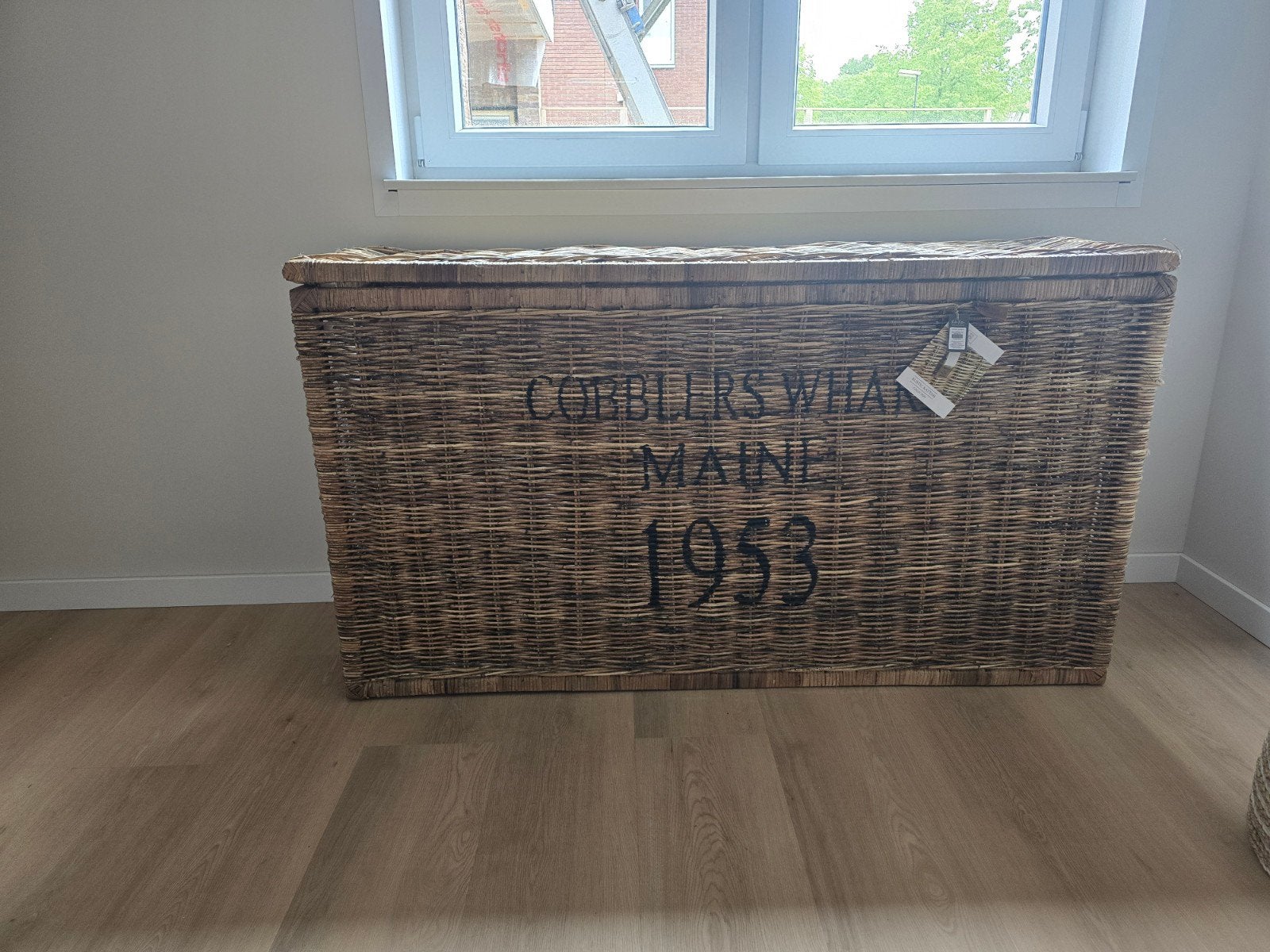 Riviera Maison Cobblers Wharf Rattan Kist 1.40m breed, Ophalen, Zo goed als nieuw, Overige materialen