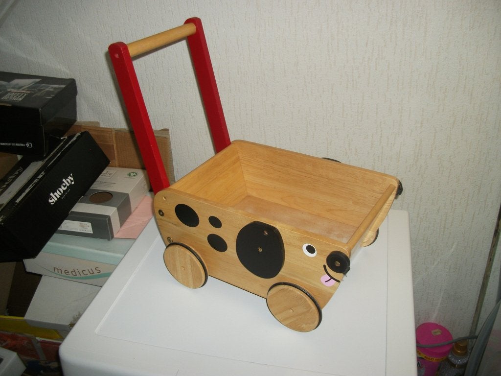 Loopwagen Muis, Kinderen en Baby's, Speelgoed | Houten speelgoed, Ophalen, Gebruikt, Duw- of Trekspeelgoed