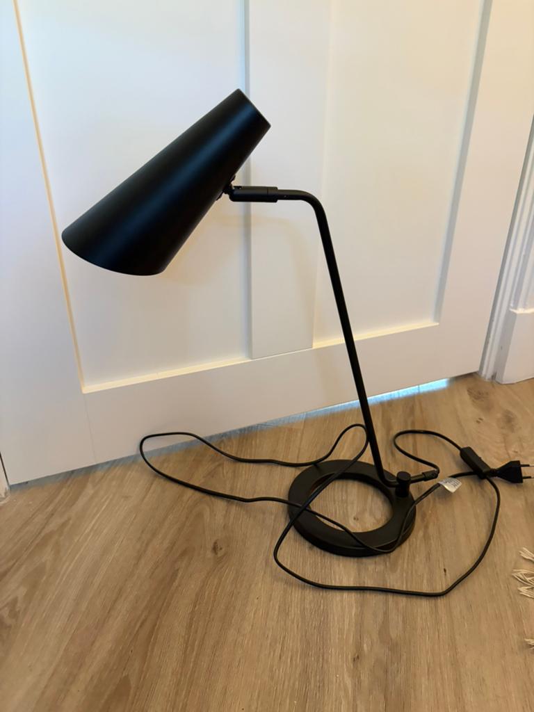 Zwarte tafellamp/ bureaulamp, Ophalen of Verzenden, Zo goed als nieuw, Minder dan 50 cm