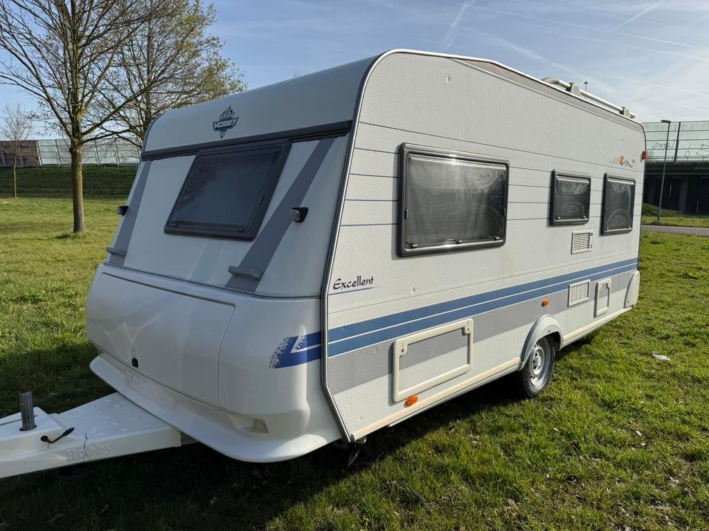 Hobby Excellent Easy 470 Ufc, Caravans en Kamperen, Caravans, Rondzit, Hobby, Particulier, 4 tot 5 meter