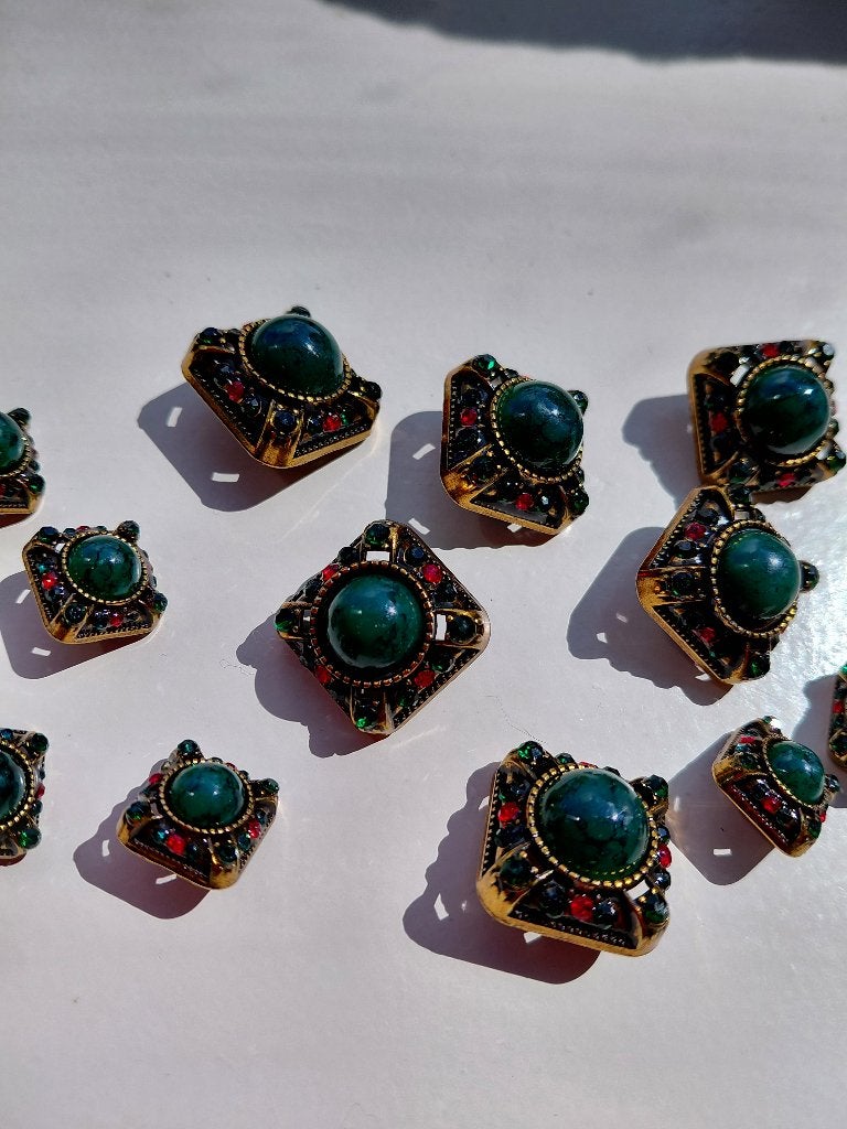 Hof stijl knopen met diamanten en strass 2 maten, Ophalen of Verzenden, Nieuw, Knoop of Knopen