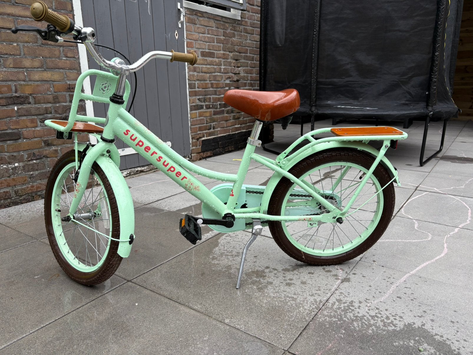 Meisjes fiets 16 inch, Ophalen, Zo goed als nieuw, Terugtraprem, 16 tot 20 inch