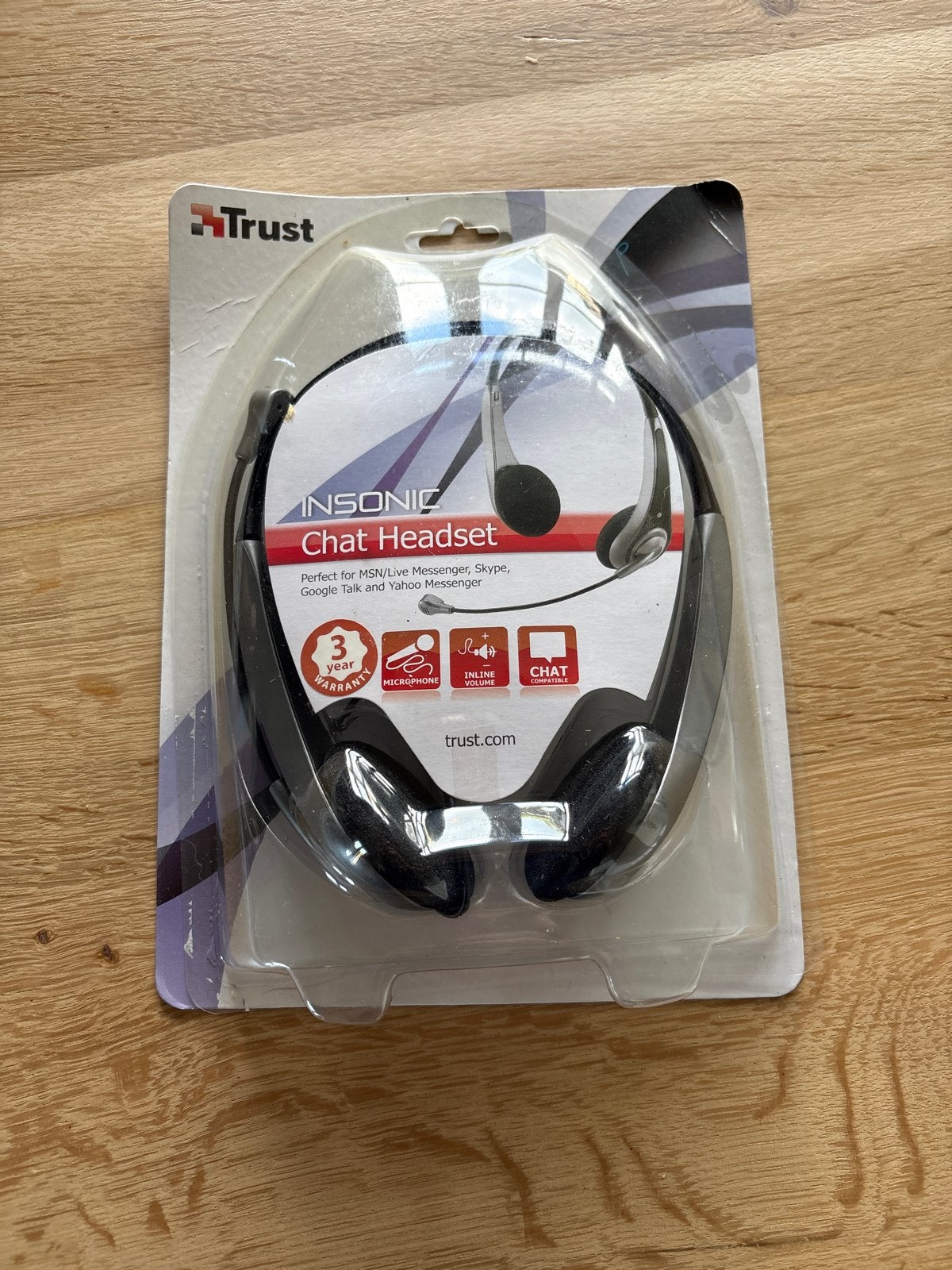 Trust Insonic Chat Headset - Nieuw in verpakking, Nieuw, Ophalen of Verzenden, Over-ear, Microfoon