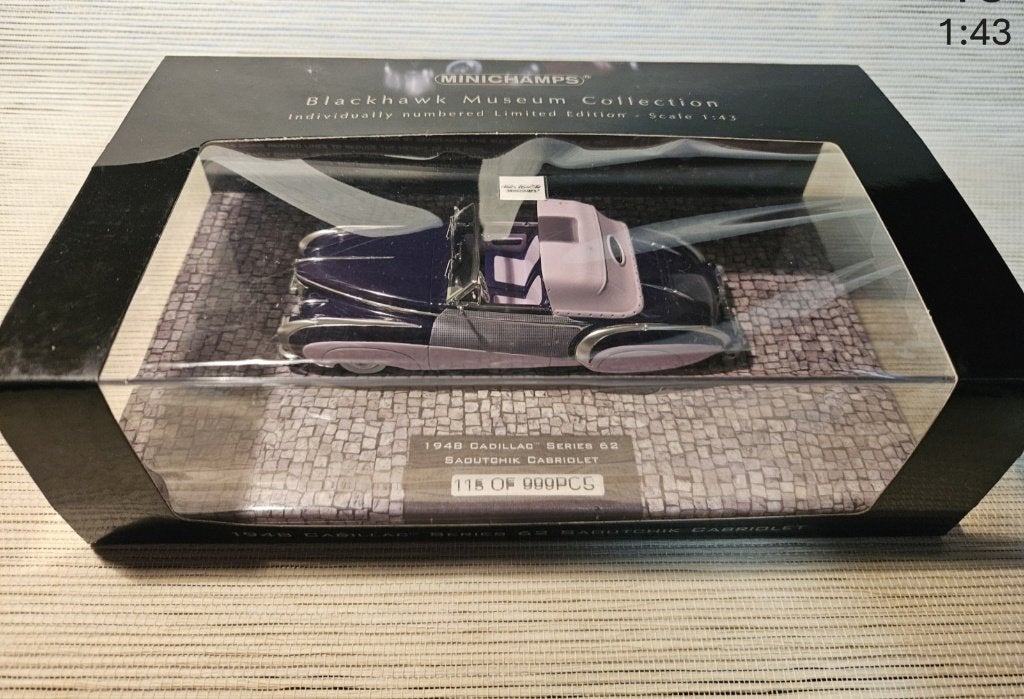 minichamps cadillac, Hobby en Vrije tijd, Modelauto's | 1:43, Ophalen of Verzenden, Zo goed als nieuw, Auto, MiniChamps