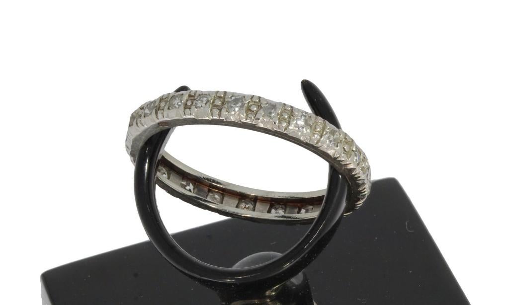 Alliance 16 diamanten 14k gouden rij ring dames briljant, Voordeelsieraden, Verzenden, Zo goed als nieuw, 17 tot 18