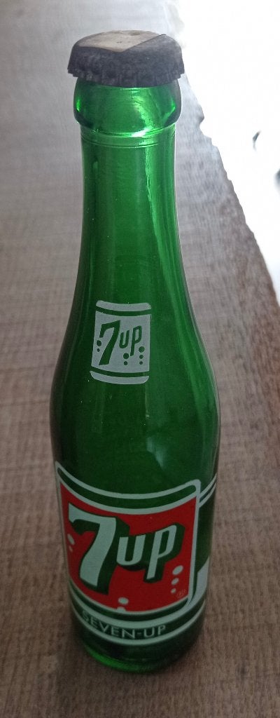 7-up flesje  vintage, Ophalen of Verzenden