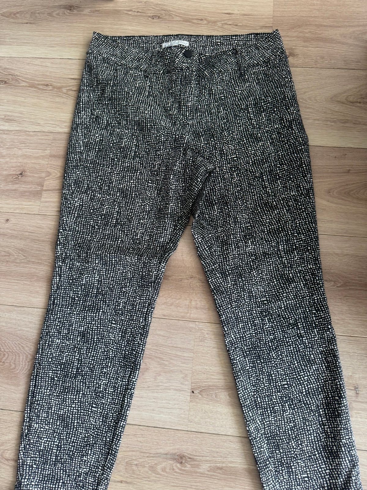 Red button diana zwart/wit print mt 42, Kleding | Dames, Zwart, Maat 42/44 (L), Ophalen of Verzenden, Zo goed als nieuw