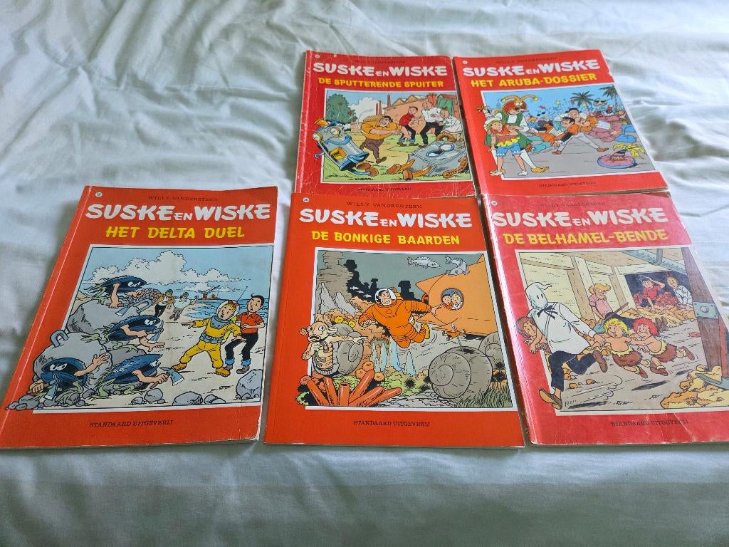 Suske en wiske 1e druk, Boeken, Stripboeken, Meerdere stripboeken, Ophalen of Verzenden, Gelezen
